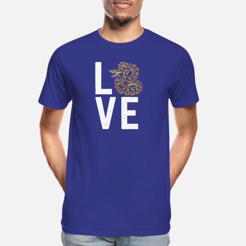 Les serpents rois Python ADORENT les pythons de terrarium T-shirt bio Premium Homme