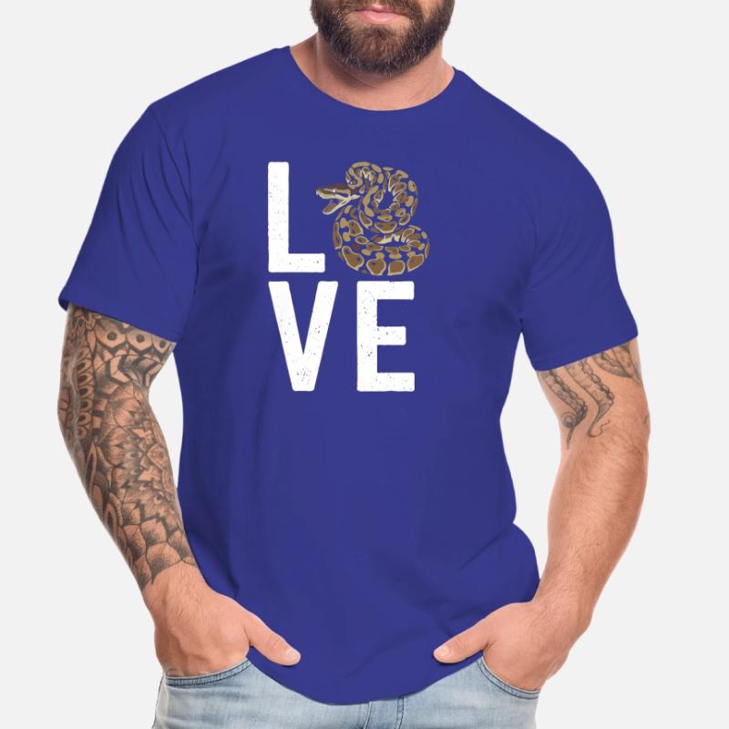 Les serpents rois Python ADORENT les pythons de terrarium T-shirt bio Premium Homme
