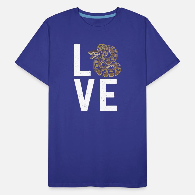 Les serpents rois Python ADORENT les pythons de terrarium T-shirt bio Premium Homme