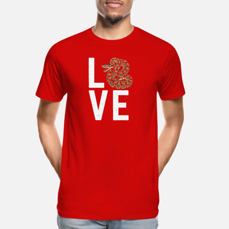 King Python Snakes LOVE Terrarium Python Men's Premium Organic T-Shirt