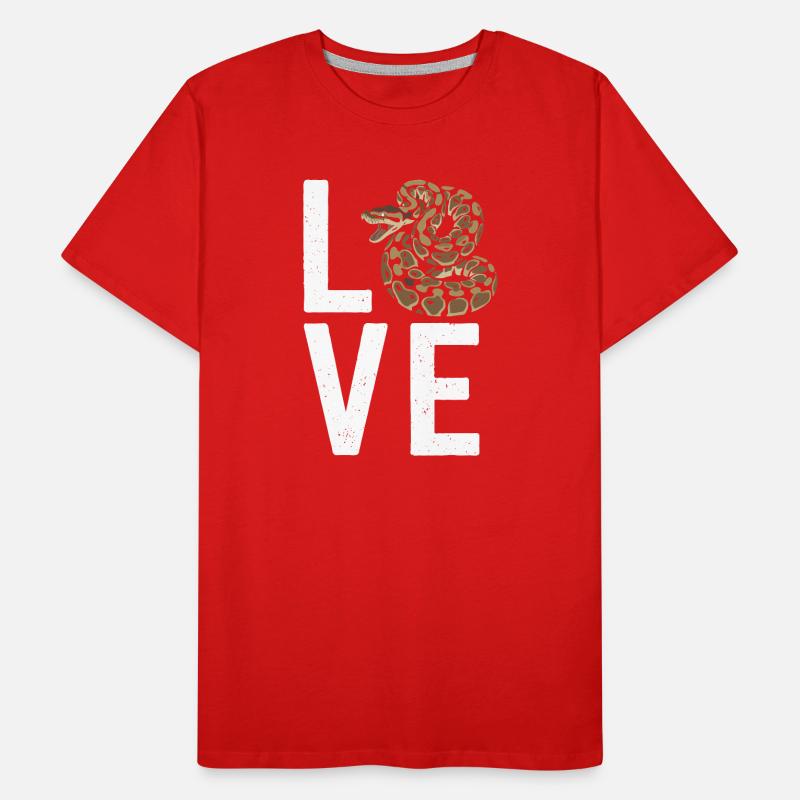 King Python Snakes LOVE Terrarium Python Men's Premium Organic T-Shirt