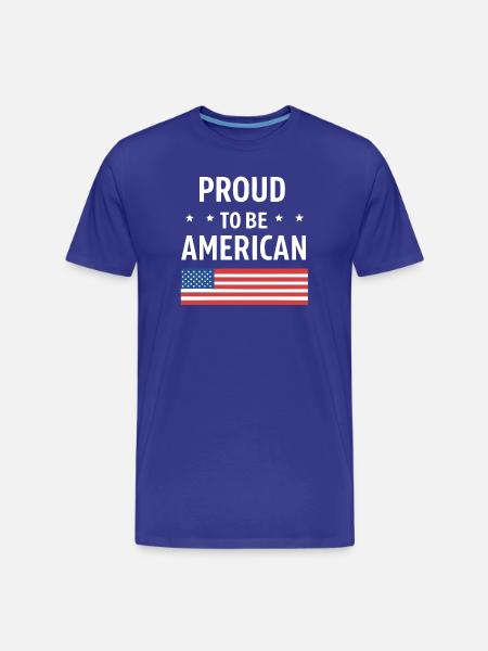American Pride mit US-Flagge - Männer Premium Bio T-Shirt - Königsblau