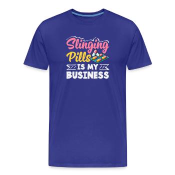 Pillen Schleudern Ist Mein Geschäft Apotheker - Männer Premium Bio T-Shirt - Königsblau - Vorne - Damien (186cm)