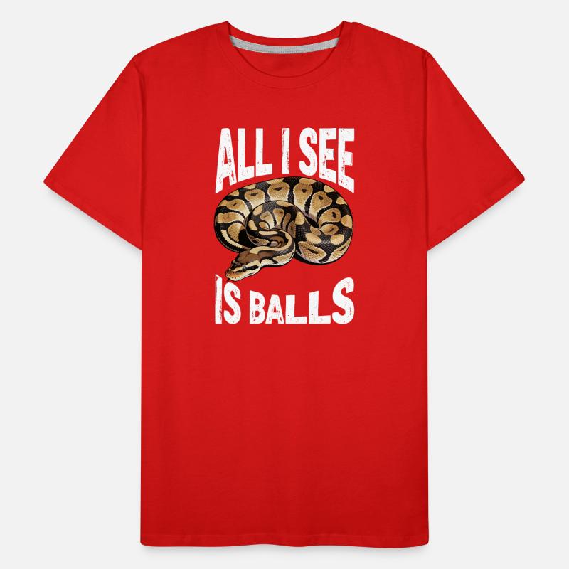 Python roi Serpents Amateurs de terrarium Python T-shirt bio Premium Homme