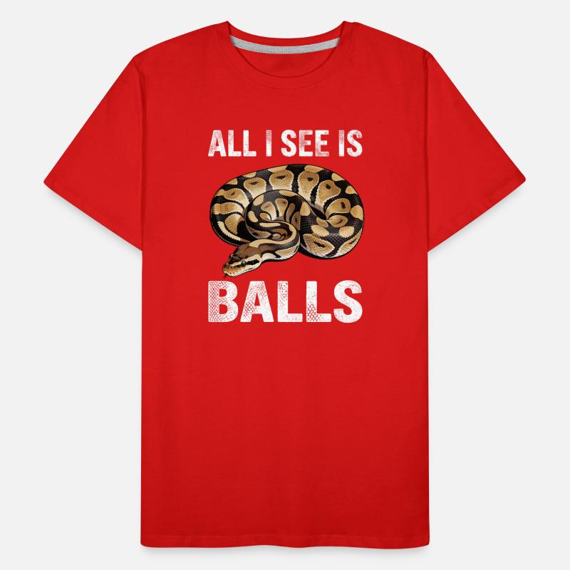 King Python Snakes Lover Terrarium Python Men's Premium Organic T-Shirt
