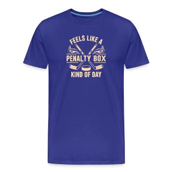 Hockey - Men's Premium Organic T-Shirt - royal blue - Front - Damien (186cm)