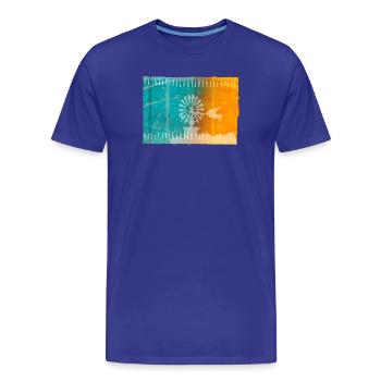 Îles Baléares - T-shirt bio Premium Homme - bleu roi - Devant - Damien (186cm)