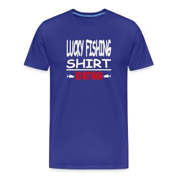 Angeln - Männer Premium Bio T-Shirt - Königsblau - Vorne - Damien (186cm)