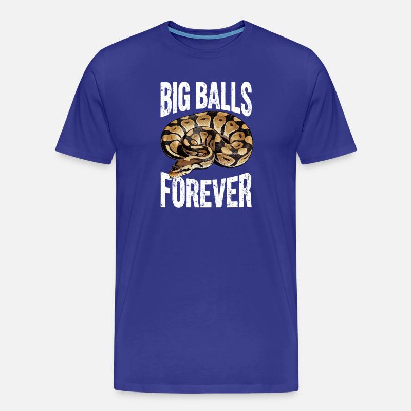 Königspython Schlangen Liebhaber Terrarium Python - Männer Premium Bio T-Shirt - Königsblau
