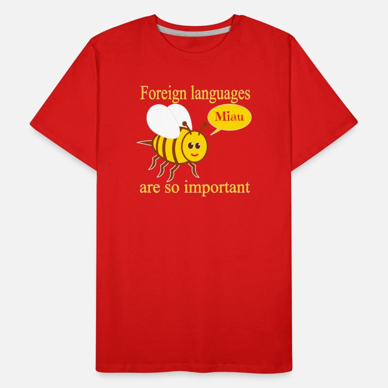 Abeille avec bulle de dialogue T-shirt bio Premium Homme