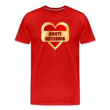 Get well soon Switzerland - Men's Premium Organic T-Shirt - red - Front - Damien (186cm)