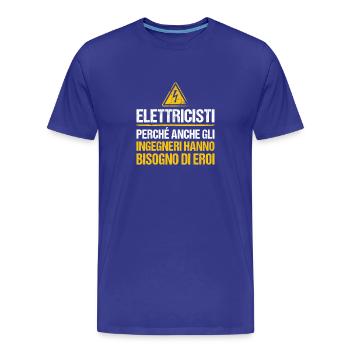 Gift Master Electricity Engineers - Männer Premium Bio T-Shirt - Königsblau - Vorne - Damien (186cm)