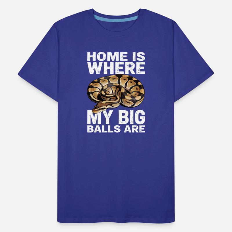 Königspython Schlangen Liebhaber Terrarium Python Männer Premium Bio T-Shirt