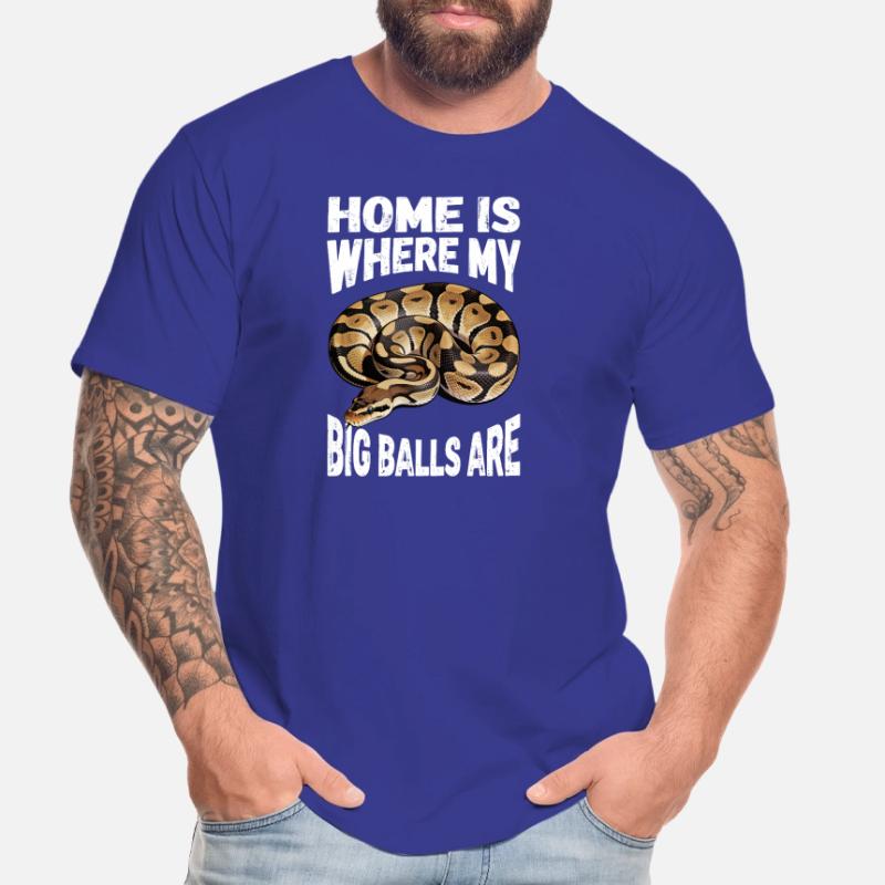 Königspython Schlangen Liebhaber Terrarium Python Männer Premium Bio T-Shirt