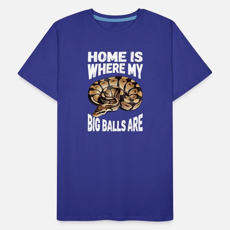 Königspython Schlangen Liebhaber Terrarium Python Männer Premium Bio T-Shirt