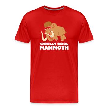 Mammouth - T-shirt bio Premium Homme - rouge - Devant - Damien (186cm)