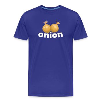 OIGNON - T-shirt bio Premium Homme - bleu roi - Devant - Damien (186cm)
