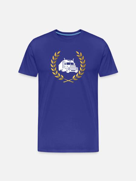 Truck crest - Men's Premium Organic T-Shirt - royal blue