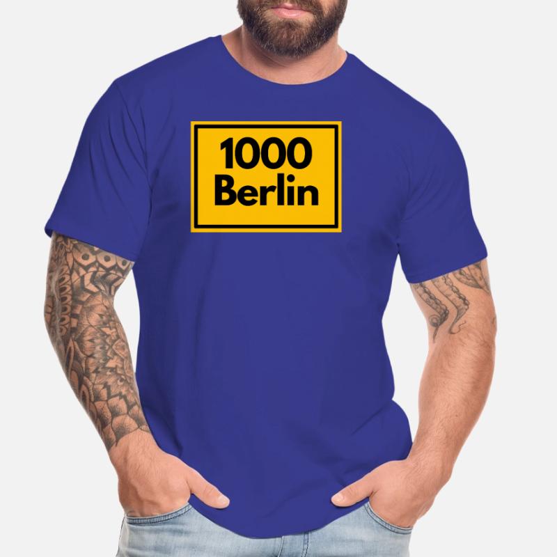 OLD POSTCODE POSTCODE RETRO 1000 BERLIN CAPITAL Men's Premium Organic T-Shirt
