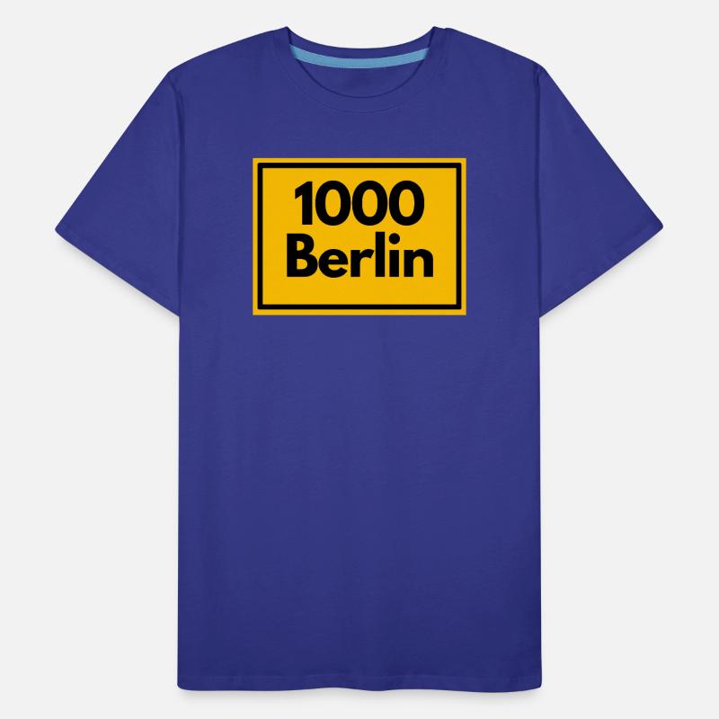 ANCIEN CODE POSTAL RETRO 1000 BERLIN CAPITAL T-shirt bio Premium Homme