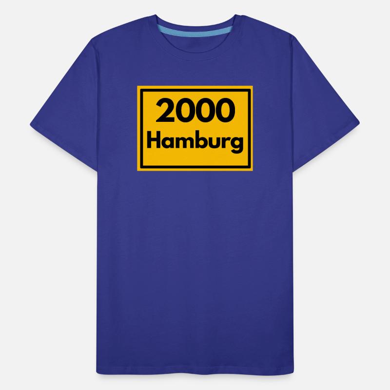 OLD POSTCODE POSTCODE RETRO 2000 HAMBURG - HAFEN Men's Premium Organic T-Shirt