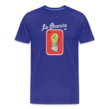 La Chancla - T-shirt bio Premium Homme - bleu roi - Devant - Damien (186cm)