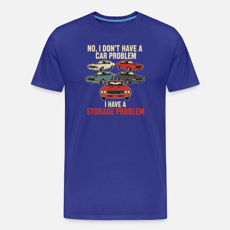 Storage Problem Car Meme Tee - Männer Premium Bio T-Shirt - Königsblau
