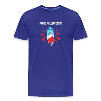 Pflege Pfleger Pflegerin Blutentnahme Phlebotomist - Männer Premium Bio T-Shirt - Königsblau - Vorne - Damien (186cm)