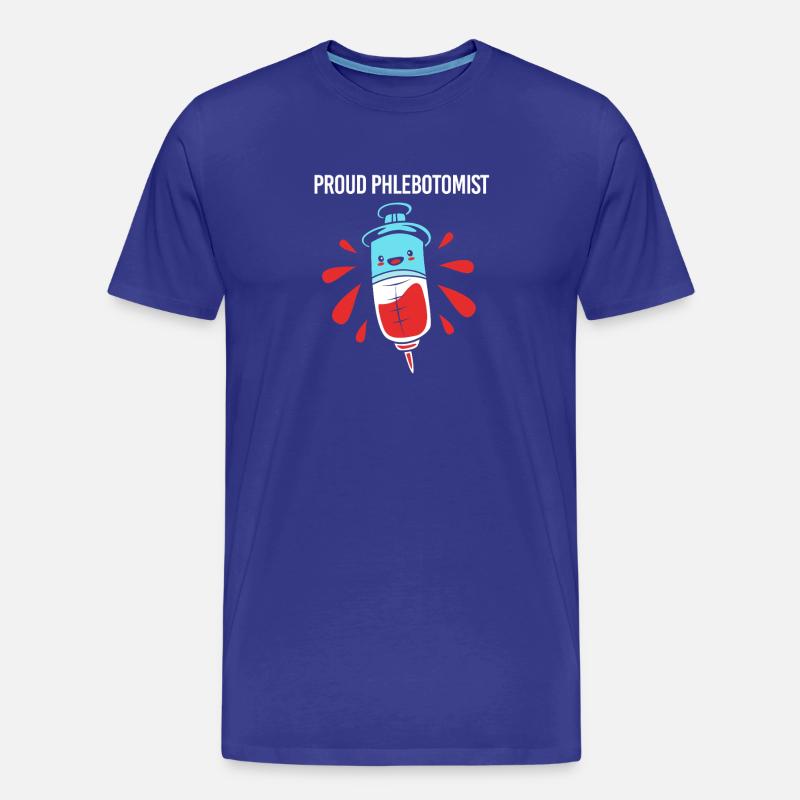 Pflege Pfleger Pflegerin Blutentnahme Phlebotomist - Männer Premium Bio T-Shirt - Königsblau