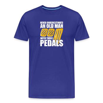 Never underestimate Car lover car guy mechanic - Männer Premium Bio T-Shirt - Königsblau - Vorne - Damien (186cm)