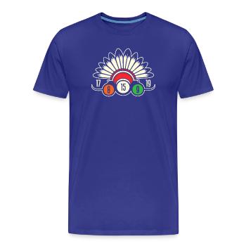 Bingo Game Indians Bingo - Men's Premium Organic T-Shirt - royal blue - Front - Damien (186cm)