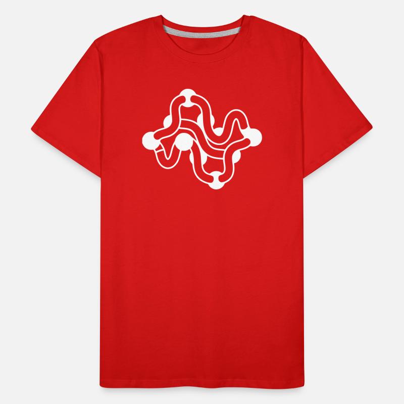 Protein folding molecule chain Men's Premium Organic T-Shirt