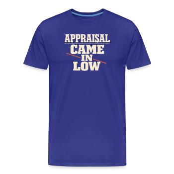 Courtiers en prêts hypothécaires, agents de prêt, - T-shirt bio Premium Homme - bleu roi - Devant - Damien (186cm)