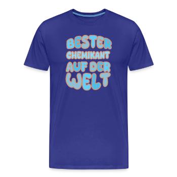 Gift for Chemical Technician - Men's Premium Organic T-Shirt - royal blue - Front - Damien (186cm)