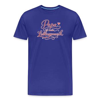 Père Personne préférée Cadeau Amour - T-shirt bio Premium Homme - bleu roi - Devant - Damien (186cm)