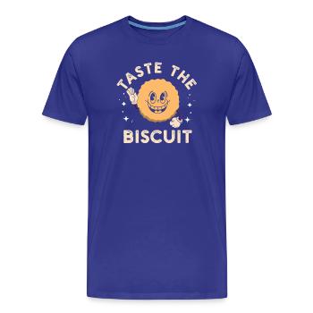 Mascotte Sweet Biscuit - T-shirt bio Premium Homme - bleu roi - Devant - Damien (186cm)