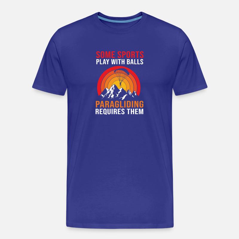 Paragliding Skydive - Männer Premium Bio T-Shirt - Königsblau