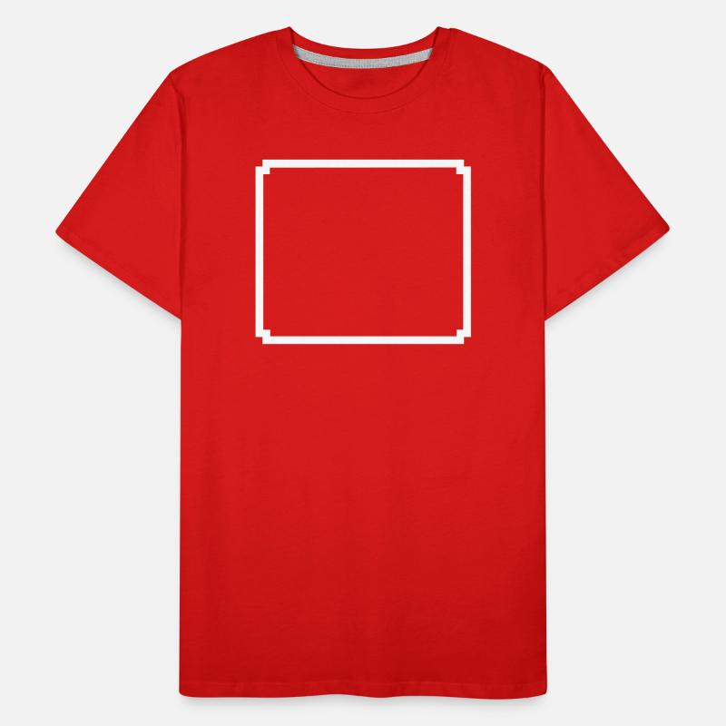 Boîte de texte 8 bits de trame de pixels T-shirt bio Premium Homme