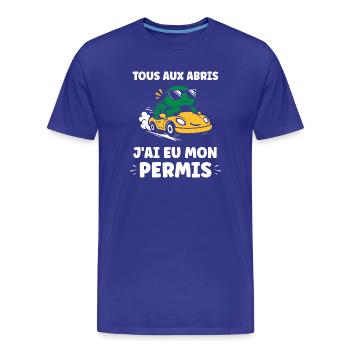 Humor Ich habe meinen Führerschein - Männer Premium Bio T-Shirt - Königsblau - Vorne - Damien (186cm)