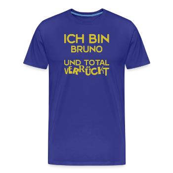 Vorname Bruno - Männer Premium Bio T-Shirt - Königsblau - Vorne - Damien (186cm)