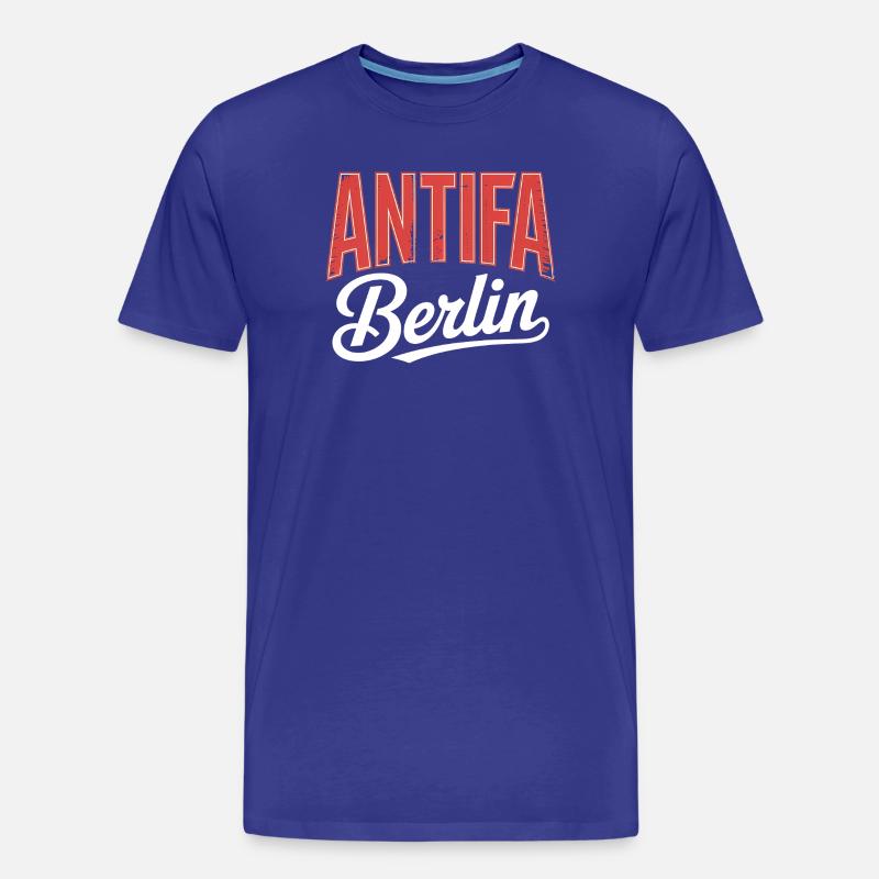 Antifa Berlin – Antifaschistischer Tee - Männer Premium Bio T-Shirt - Königsblau