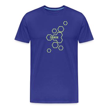 Style Janik - T-shirt bio Premium Homme - bleu roi - Devant - Damien (186cm)