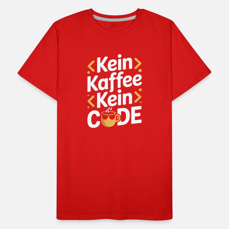 No Coffee No Code Programmer Computer Scientist Men's Premium Organic T-Shirt