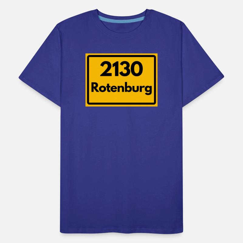 OLD POSTCODE POSTCODE RETRO 2130 ROTENBURG WÜMME Men's Premium Organic T-Shirt