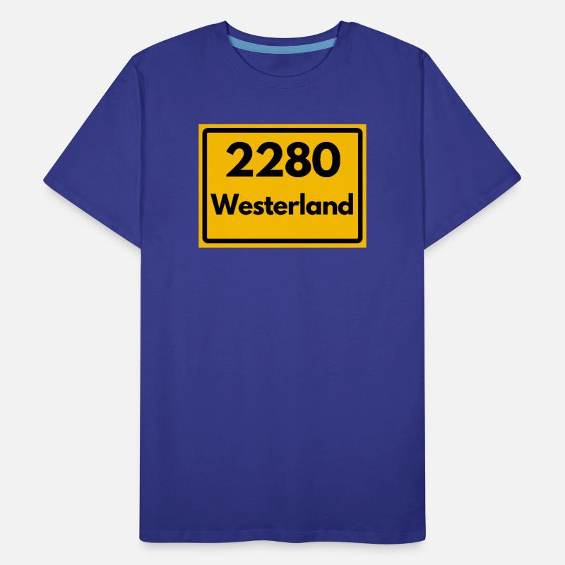 OLD POSTCODE POSTCODE RETRO 2280 WESTERLAND – SYLT Men's Premium Organic T-Shirt