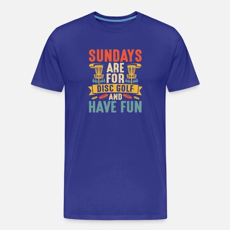 Disc Golf Geschenke Discgolf - Männer Premium Bio T-Shirt - Königsblau