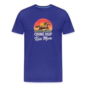 Pas de sabot Pas de mouvement Drôle Dire pour - T-shirt bio Premium Homme - bleu roi - Devant - Damien (186cm)