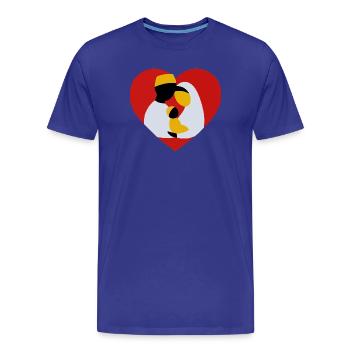 Muslim man woman baby love - Men's Premium Organic T-Shirt - royal blue - Front - Damien (186cm)