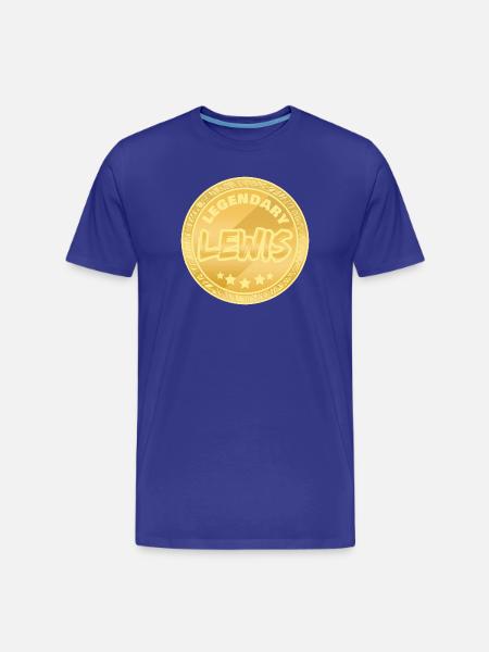 Geschenk für Lewis - Männer Premium Bio T-Shirt - Königsblau