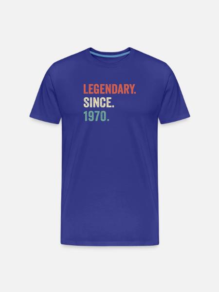 legendary since 1970 - Men's Premium Organic T-Shirt - royal blue